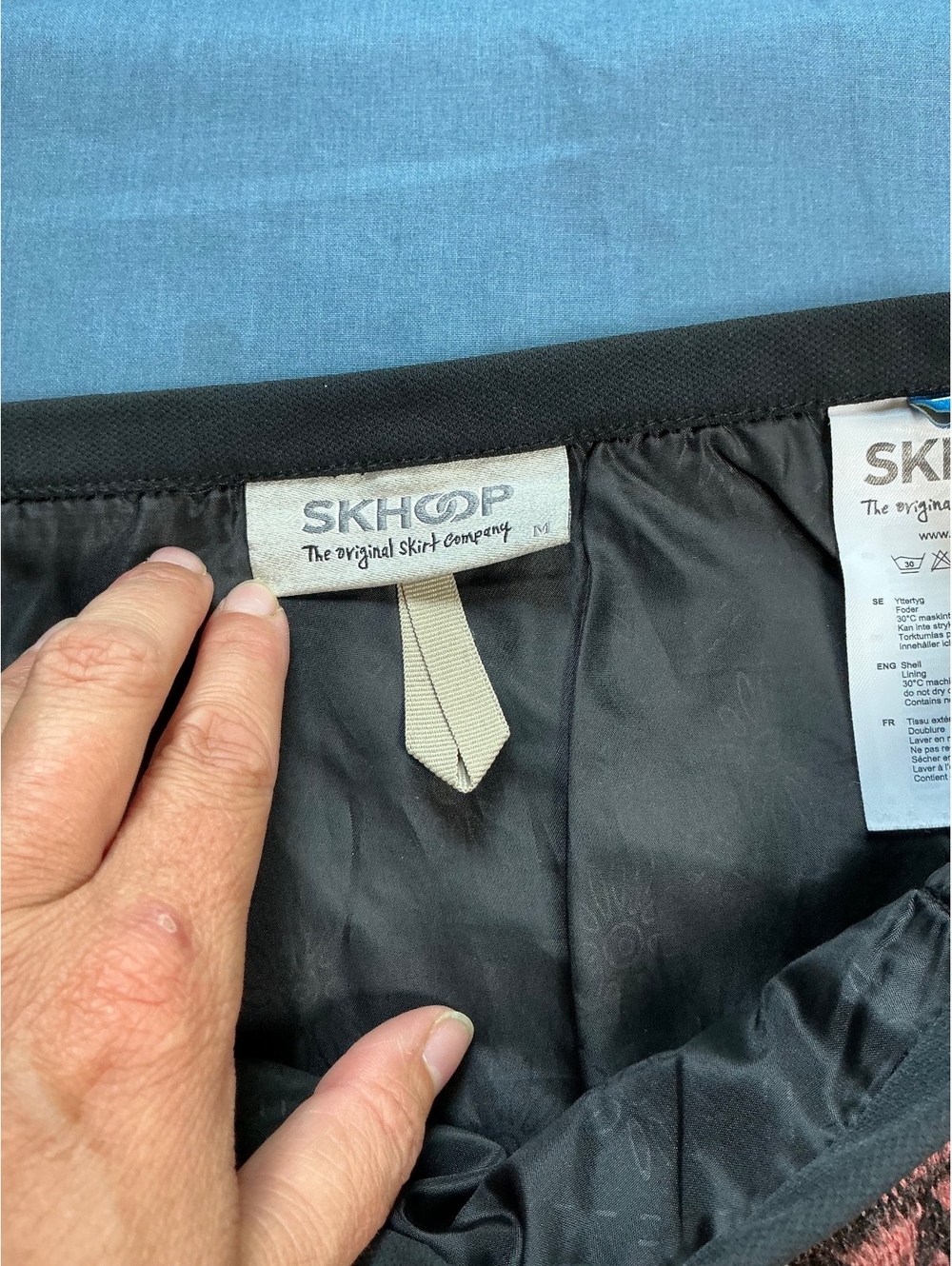 Skhoop Mini Skirt Women's Medium M Nordic Geometric Gorpcore Outdoor Winter - Picture 2 of 5